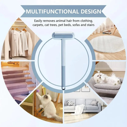 Pet Hair Removal Set Tool Reusable Static Removal Gloves Double-Sided Grooming Gloves Remove Dog Cat Hair Carpets Sofa Cleaner