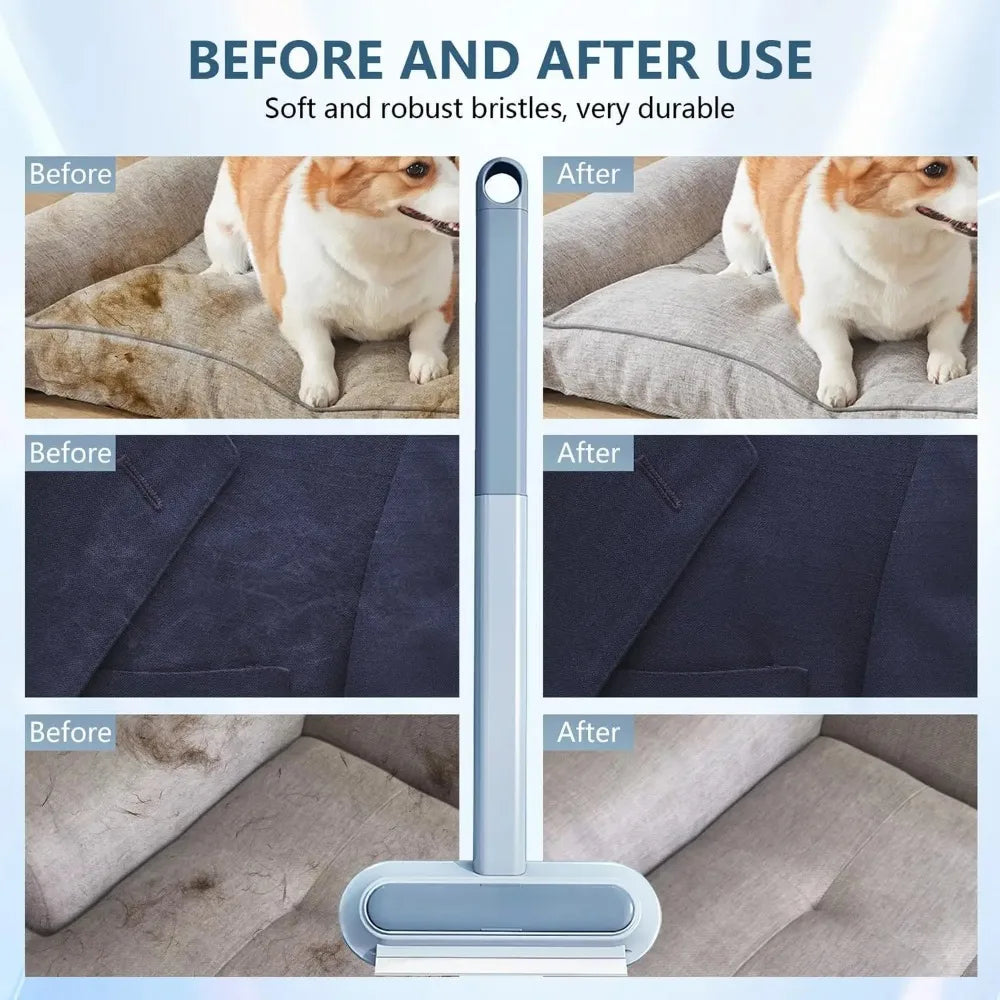 Pet Hair Removal Set Tool Reusable Static Removal Gloves Double-Sided Grooming Gloves Remove Dog Cat Hair Carpets Sofa Cleaner