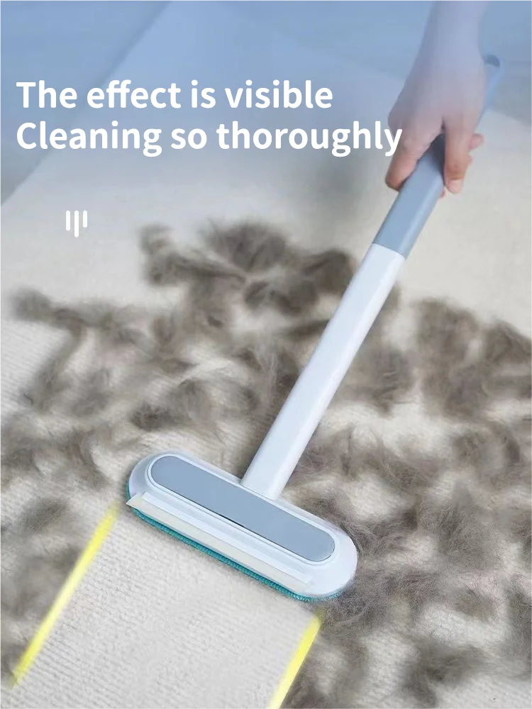 Pet Hair Removal Set Tool Reusable Static Removal Gloves Double-Sided Grooming Gloves Remove Dog Cat Hair Carpets Sofa Cleaner