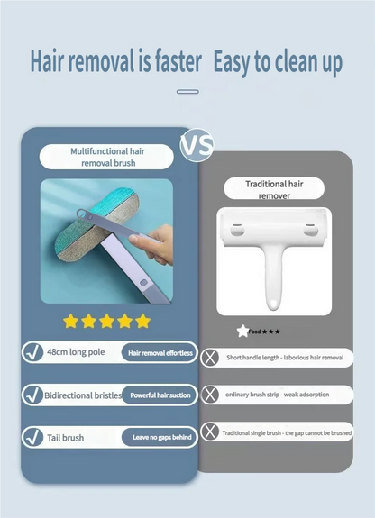 Pet Hair Removal Set Tool Reusable Static Removal Gloves Double-Sided Grooming Gloves Remove Dog Cat Hair Carpets Sofa Cleaner